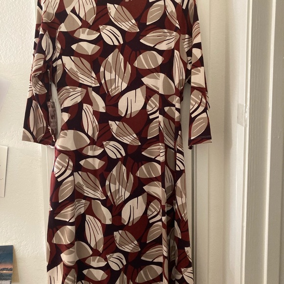 SoftSurroundings Faux Wrap Crisscross Bodice Dress - Picture 8 of 12